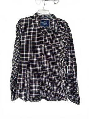 American Eagle Outfitters Vintage Fit Plaid Button-Up Shirt XL